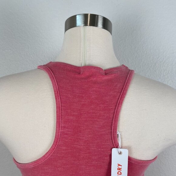 NEW $82 SUNDRY Tank Top Womens 2 Medium Pigment Scarlet Ruched Sleeveless Shirt - Picture 9 of 11